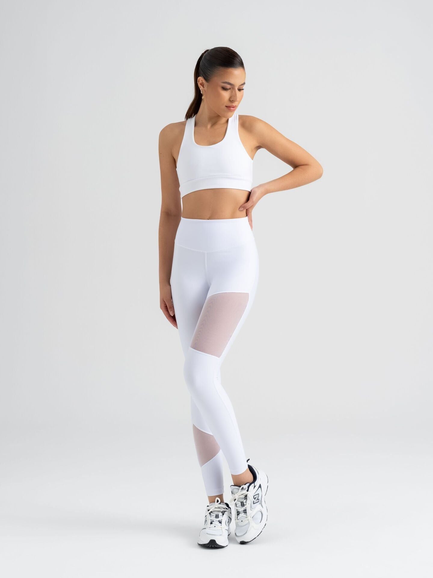 1016 Tülle Detailed Leggings