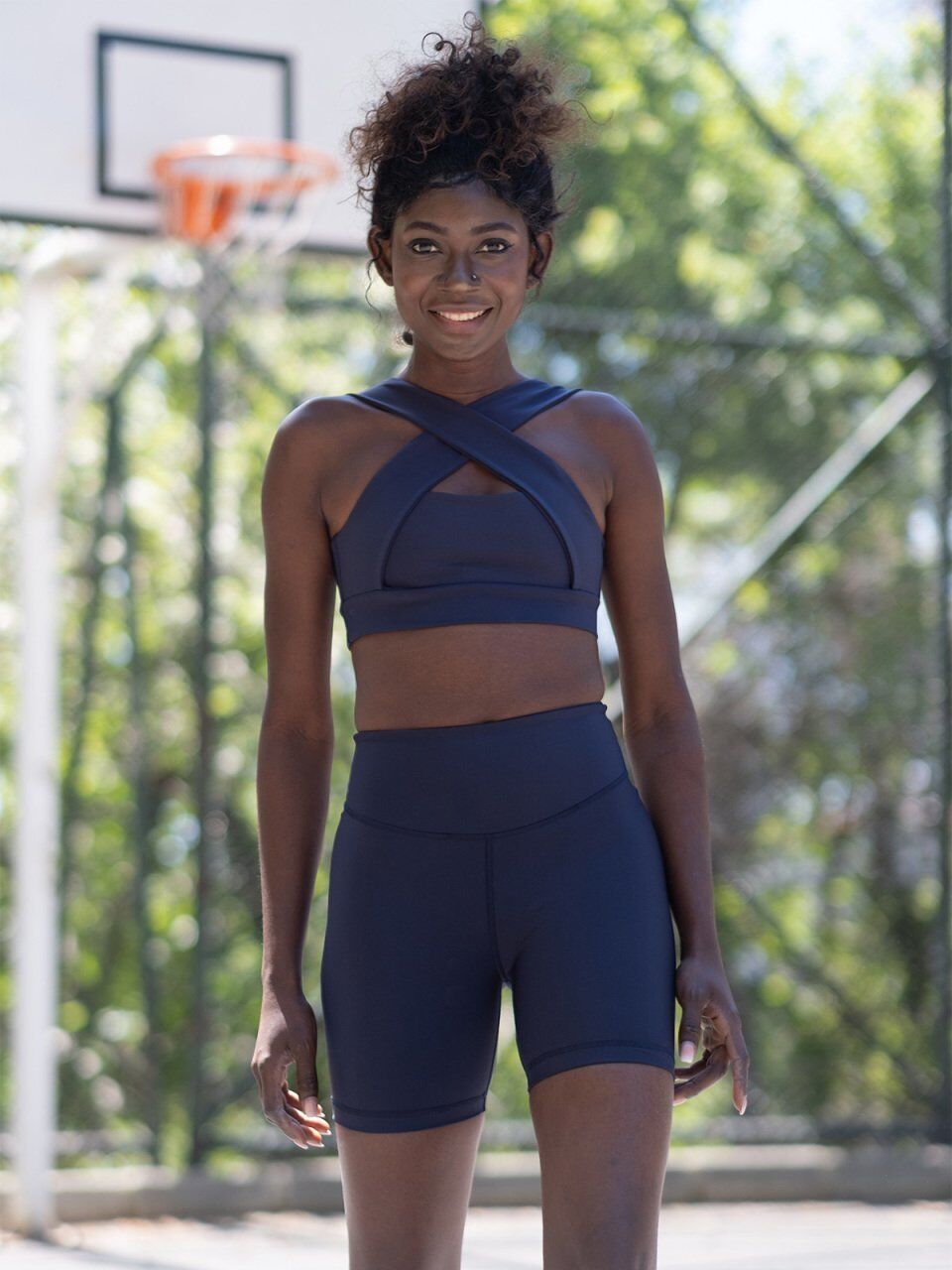 7013 Midi Leggings Navy Blue