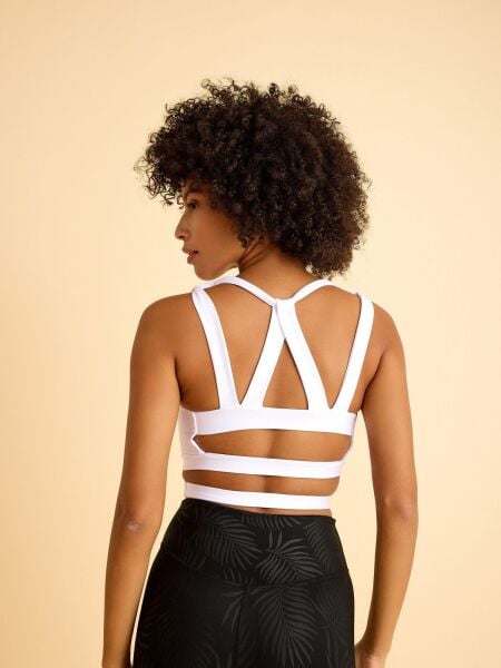 145 Thick Spor Bra White Color