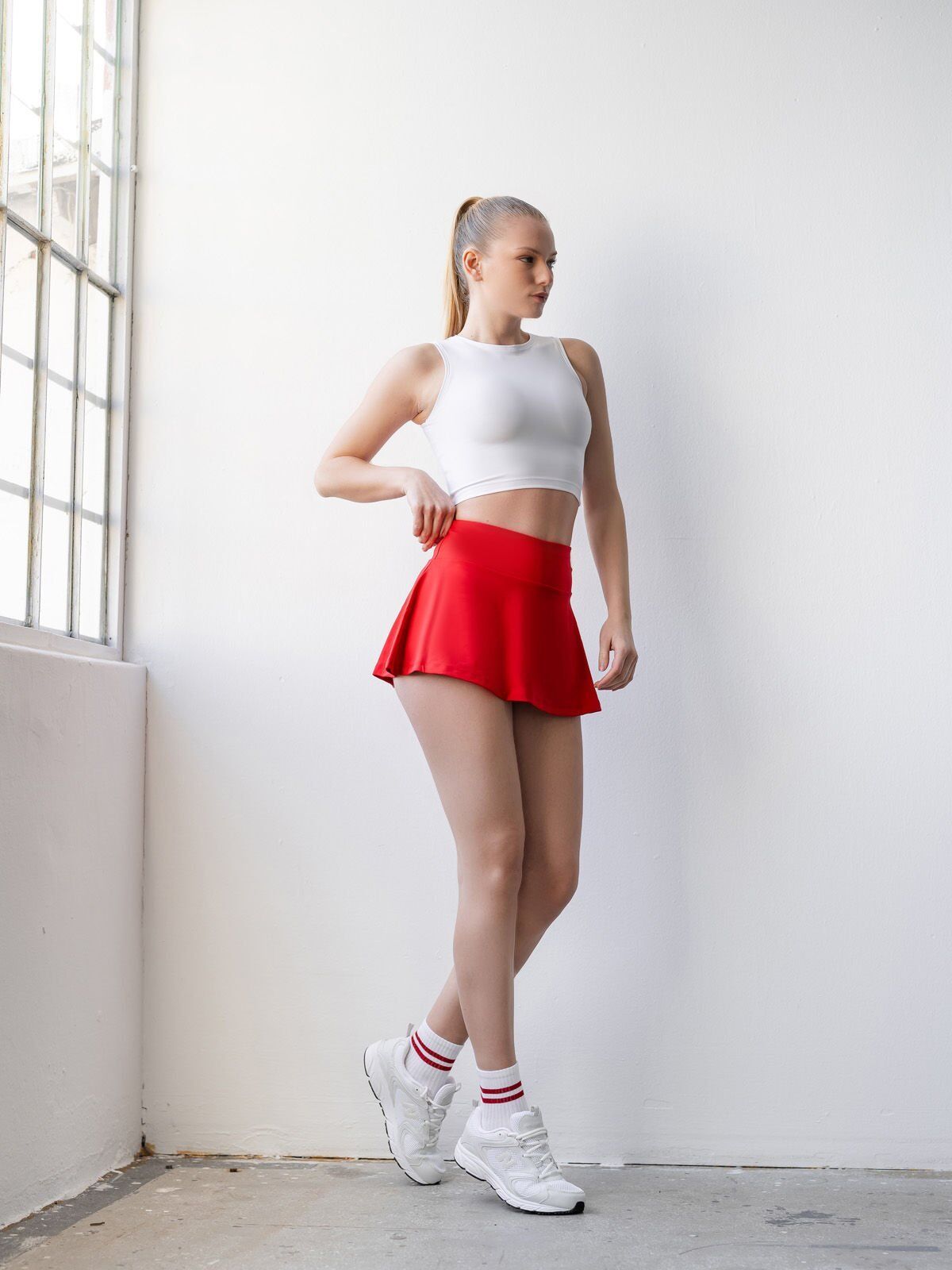 442 Tennis Skirt Red Color