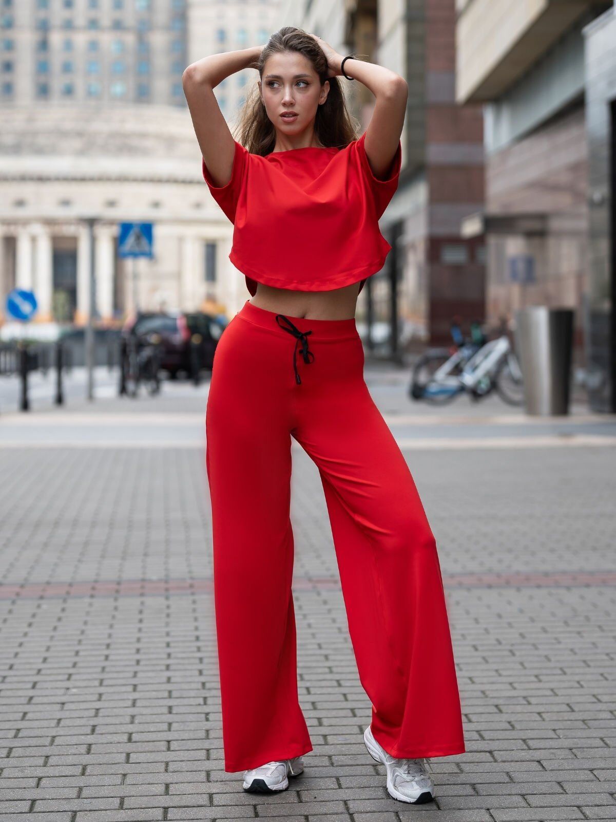 449 Mumbai Yoga Pant Red Color