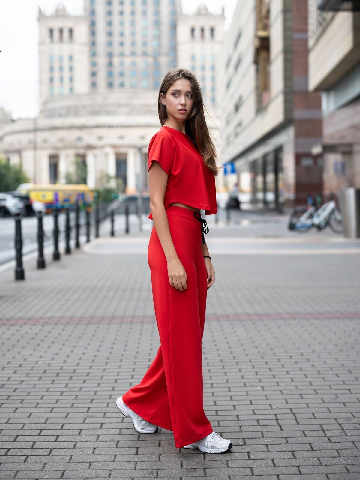 449 Mumbai Yoga Pant Red Color