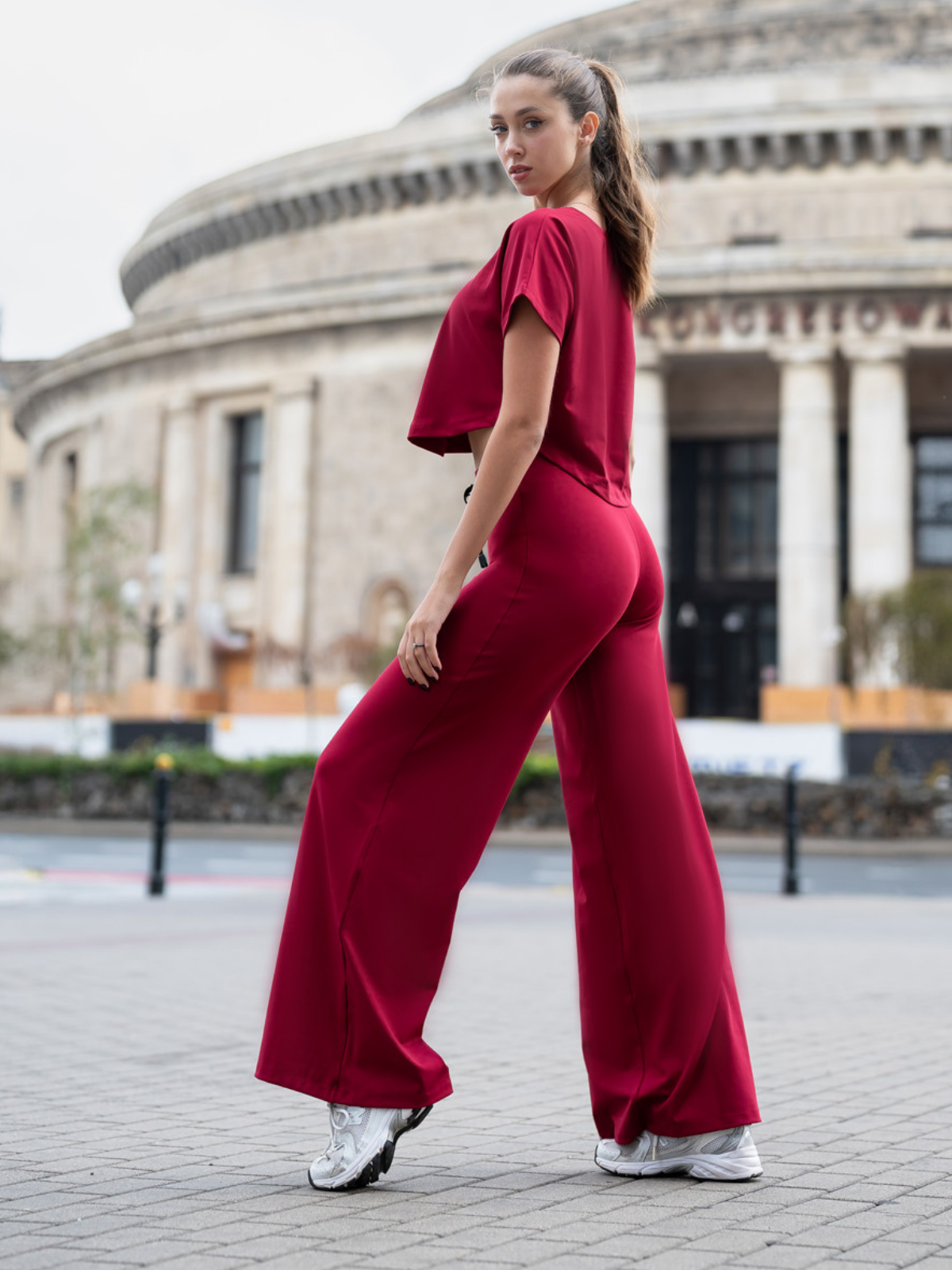 448 Mumbai Yoga PantBordeaux Color