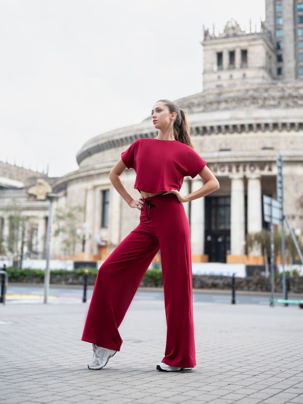 448 Mumbai Yoga PantBordeaux Color