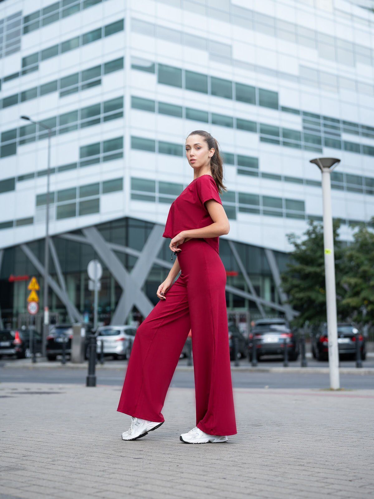 448 Mumbai Yoga PantBordeaux Color