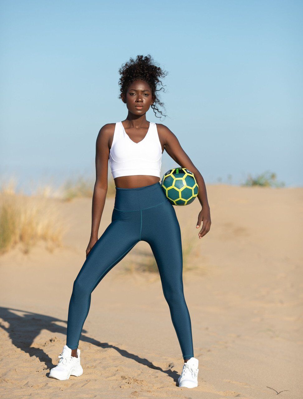 150 Striped Spor Bra White Color