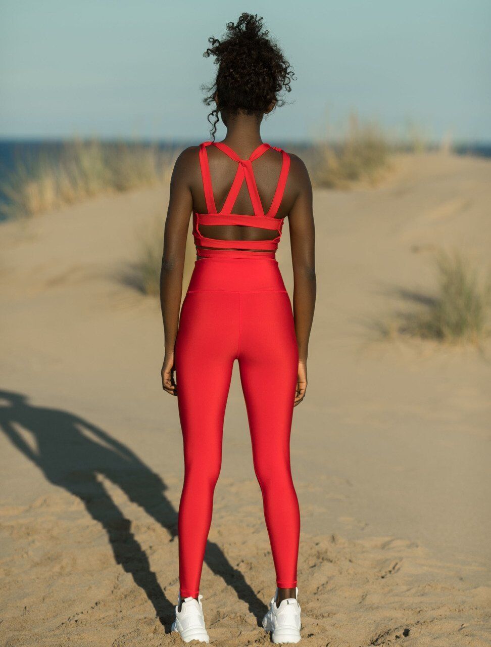 165 Thick Spor Bra Red Color