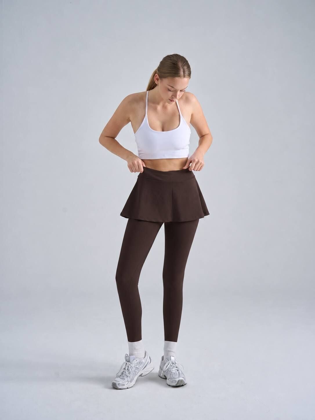 5107 SKIRT - LEGGINGS BROWN COLOR
