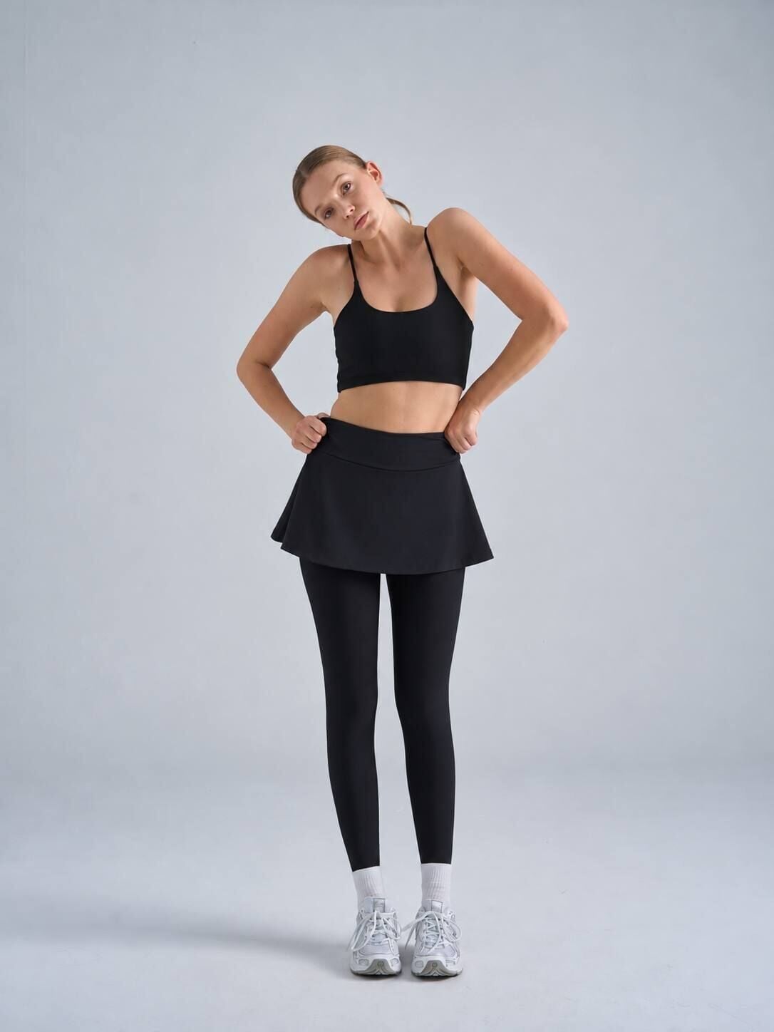 5106 SKIRT - LEGGINGS BLACK COLOR