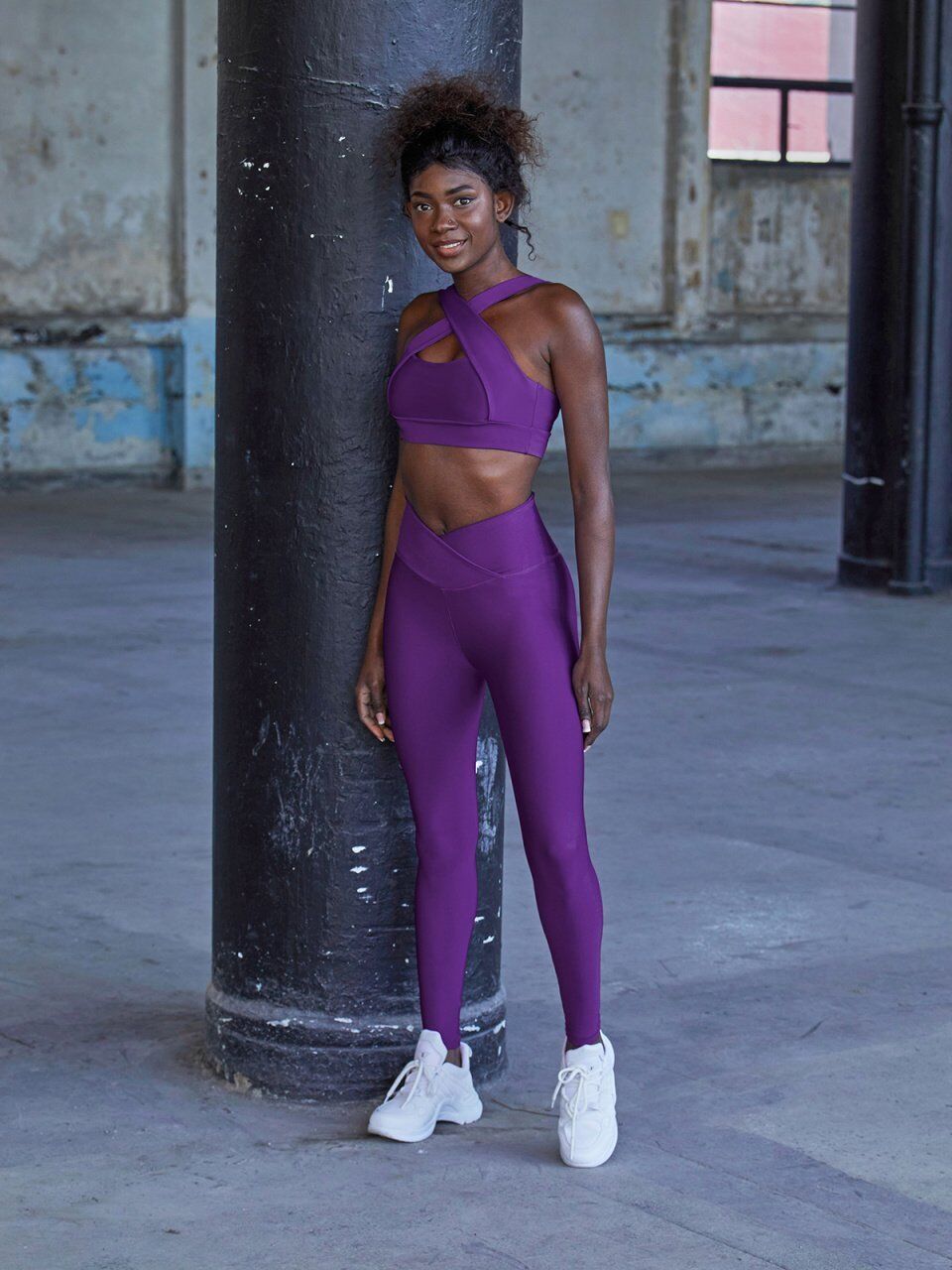1042 We Waist Leggings Purple Color