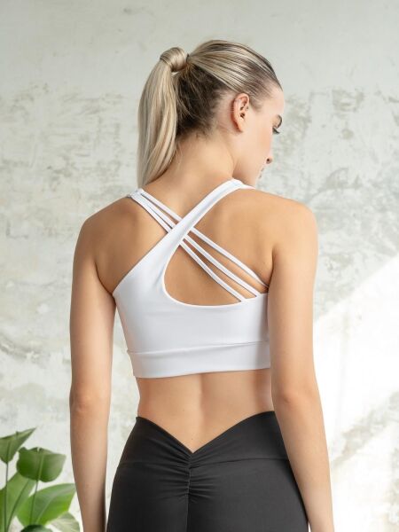 397 Bron Spor Bra White Color