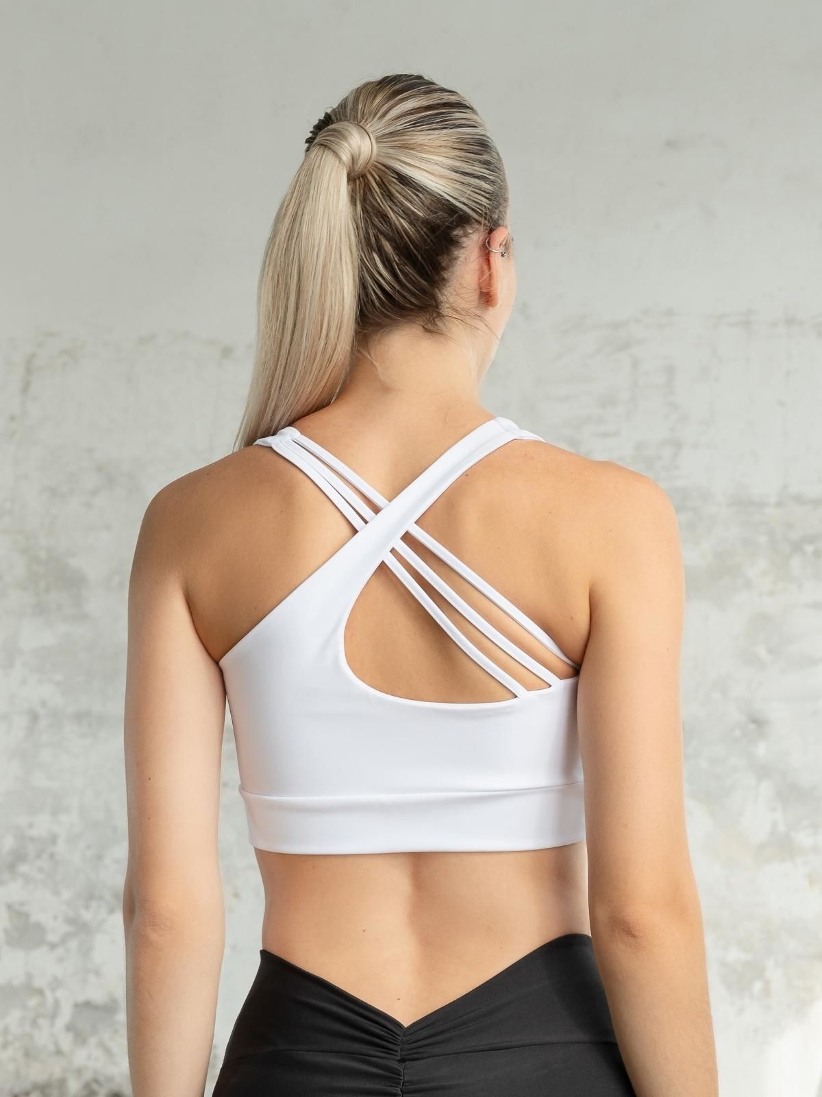 397 Bron Spor Bra White Color