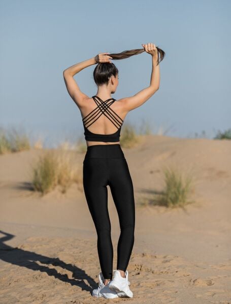 188   4 String Spor Bra Black Color