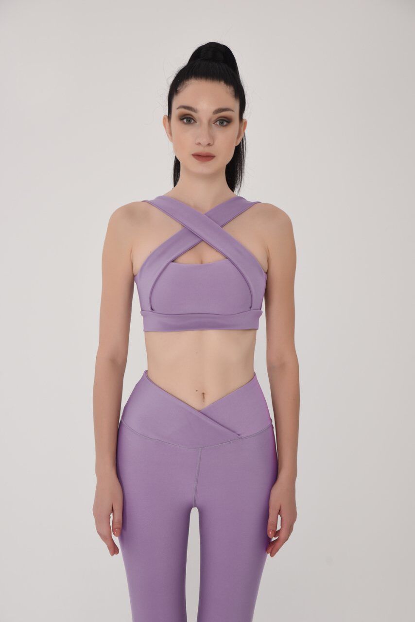 194 Decolette Design Spor Bra Lilla Color