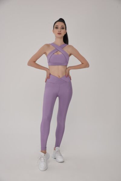 194 Decolette Design Spor Bra Lilla Color