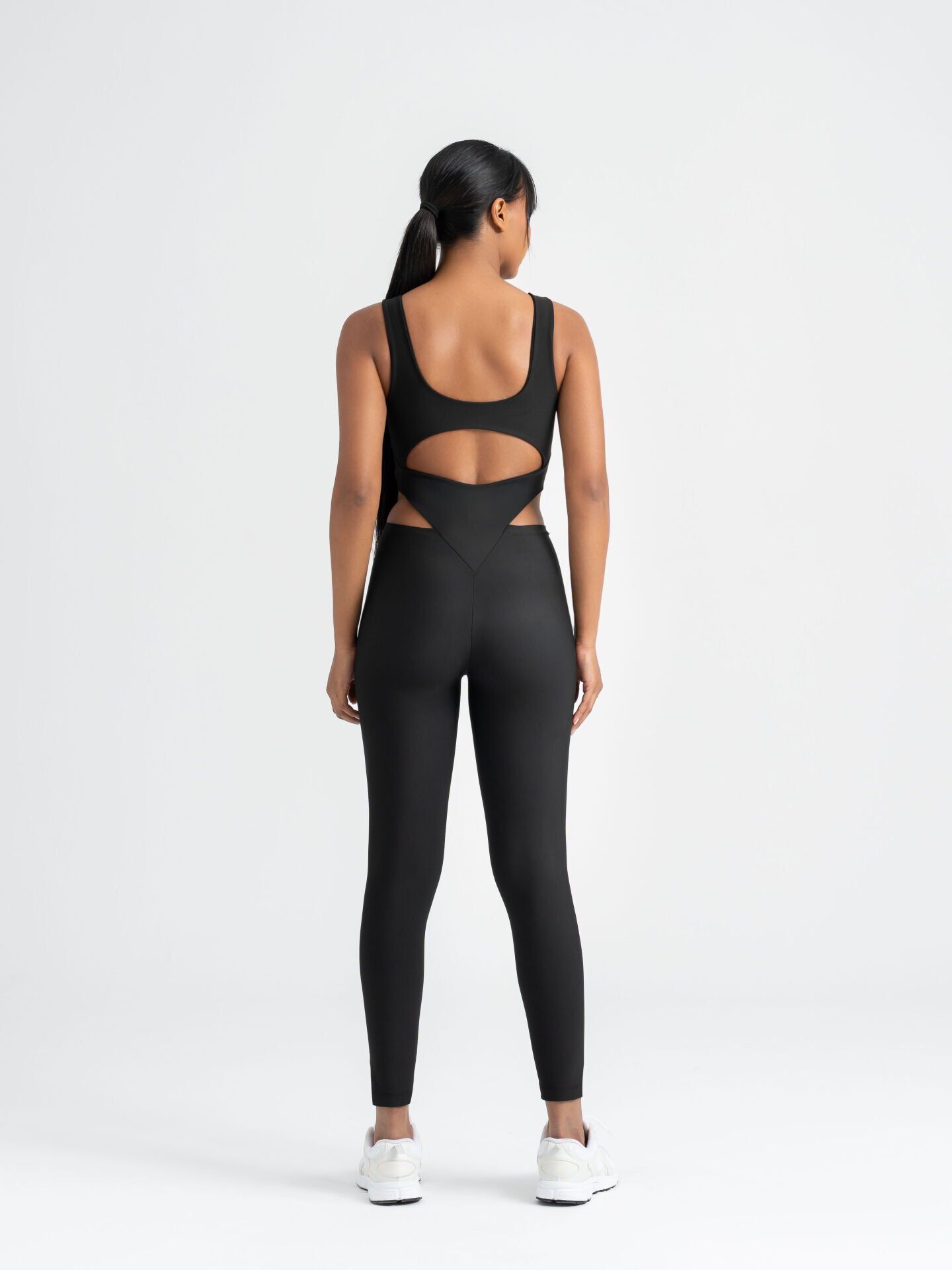 3400 Bold Curve Jumsuit Black Color