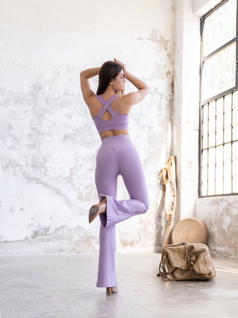 1251Spanish Leggings Lilla Color