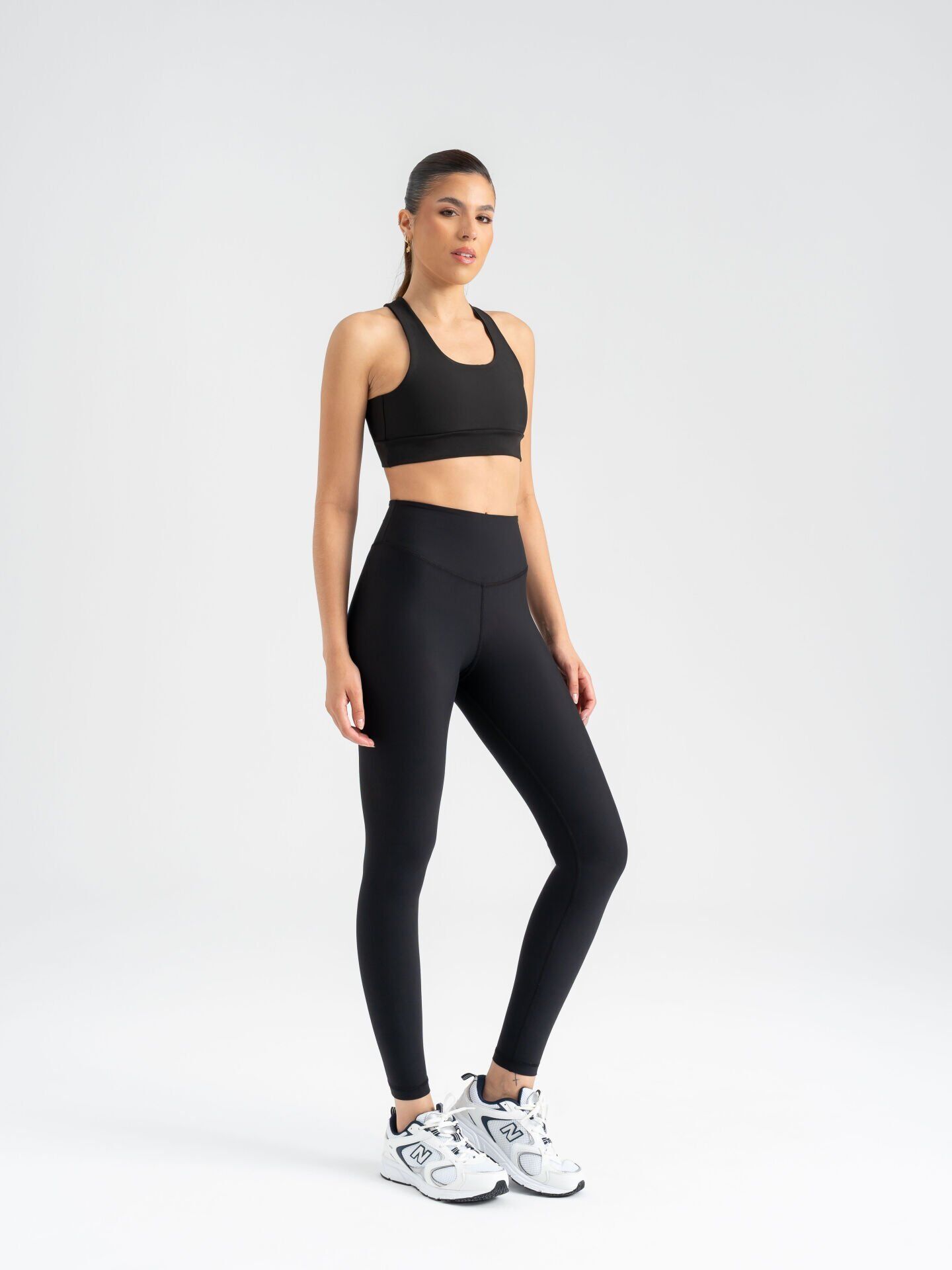 408 Polyemid Leggings Black Color