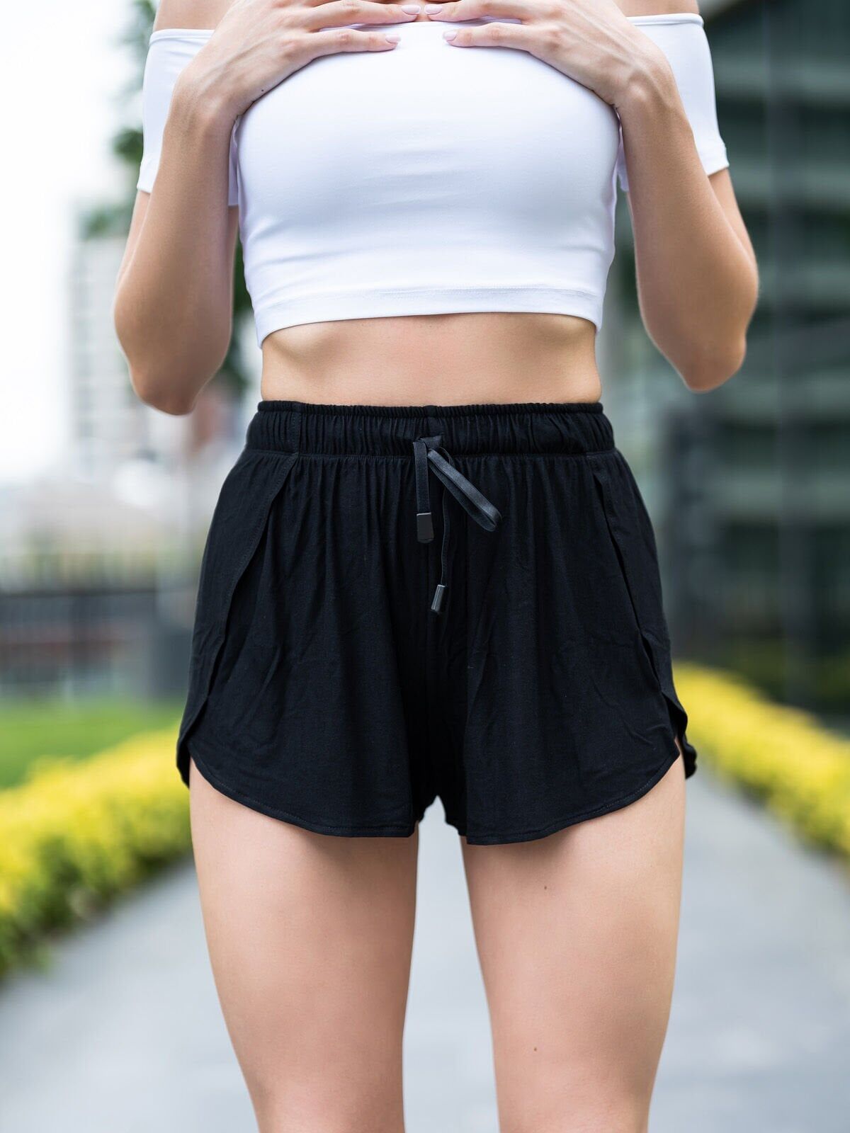 5037 Elastic Waist Shorts