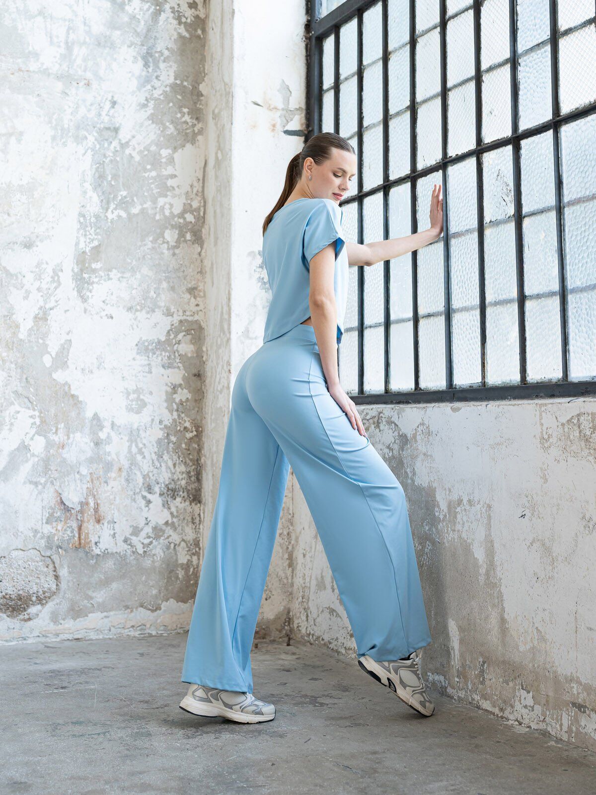 504 Yoga Pants Baby Blue Color