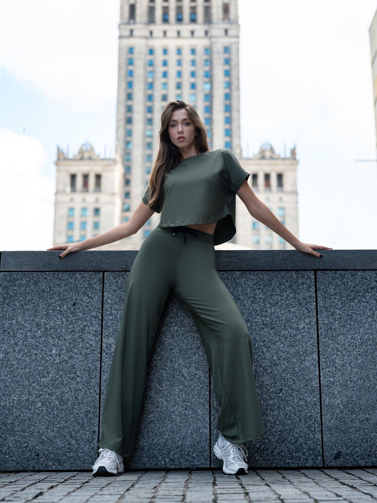 098 Yoga Tshirt Khaki Color