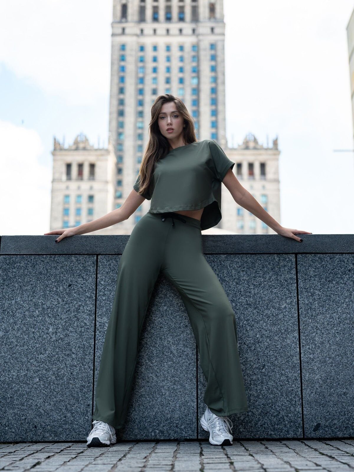 098 Yoga Tshirt Khaki Color