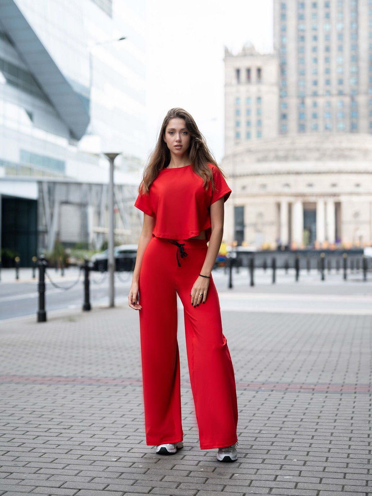 099 Yoga Tshirt Red Color