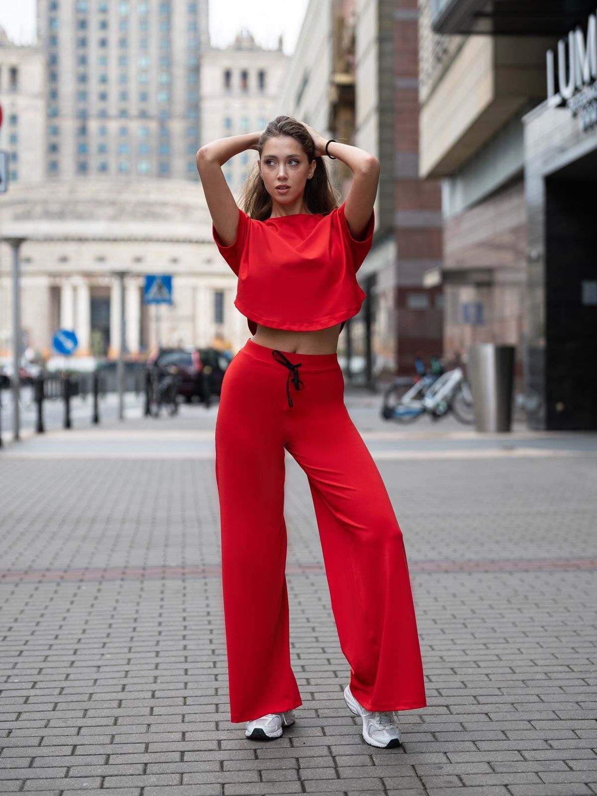 099 Yoga Tshirt Red Color