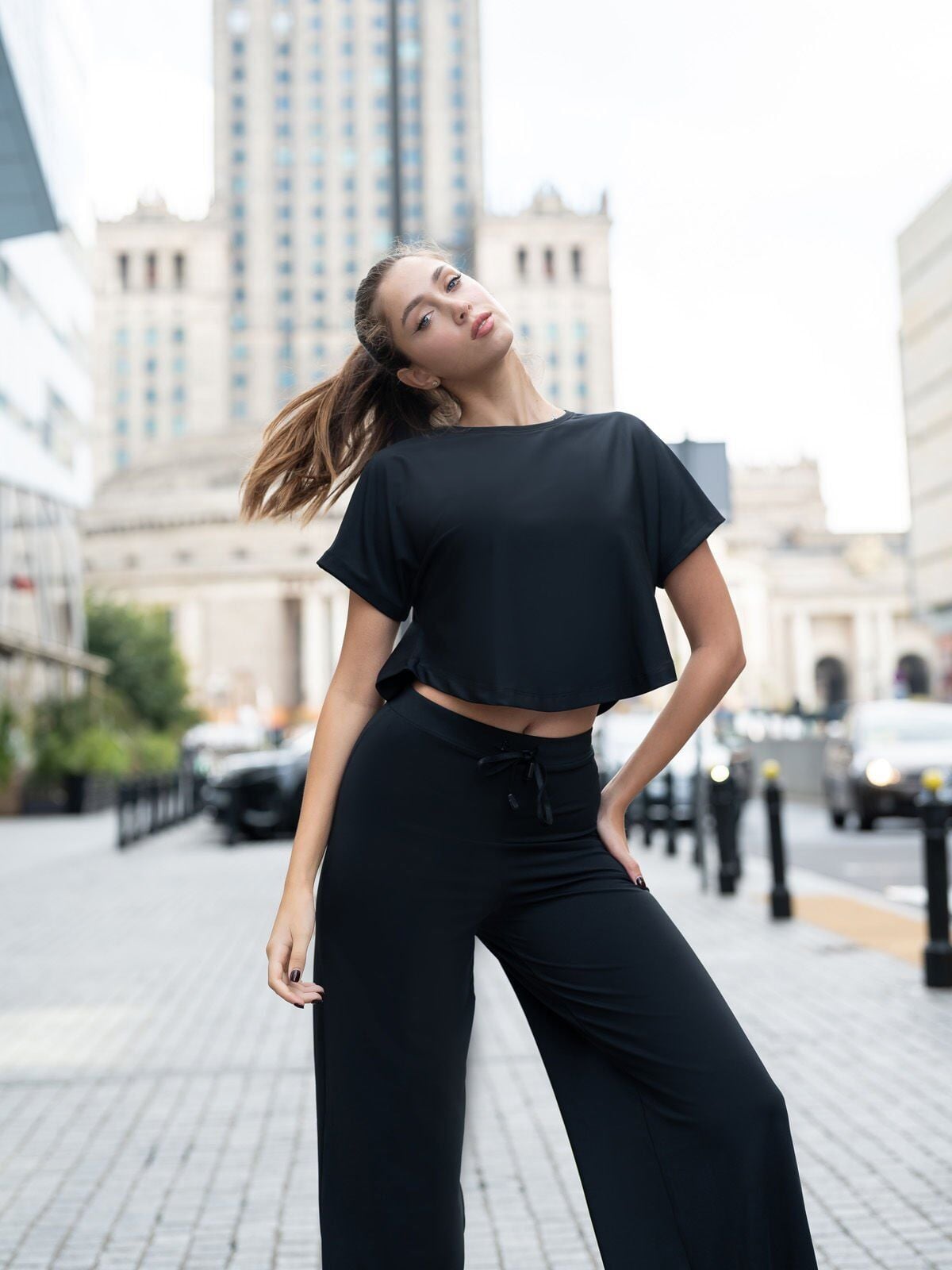 100 Yoga Tshirt Black Color