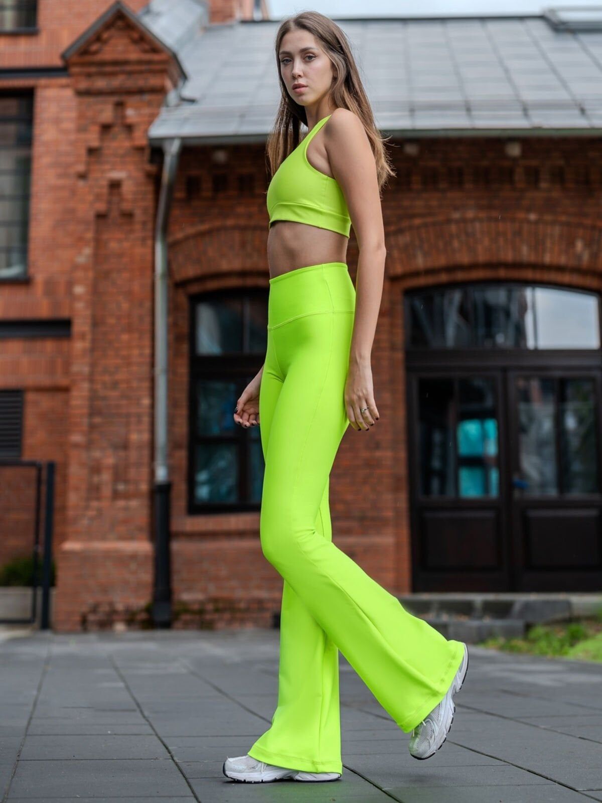 452 Spanish Leggings Neon Green