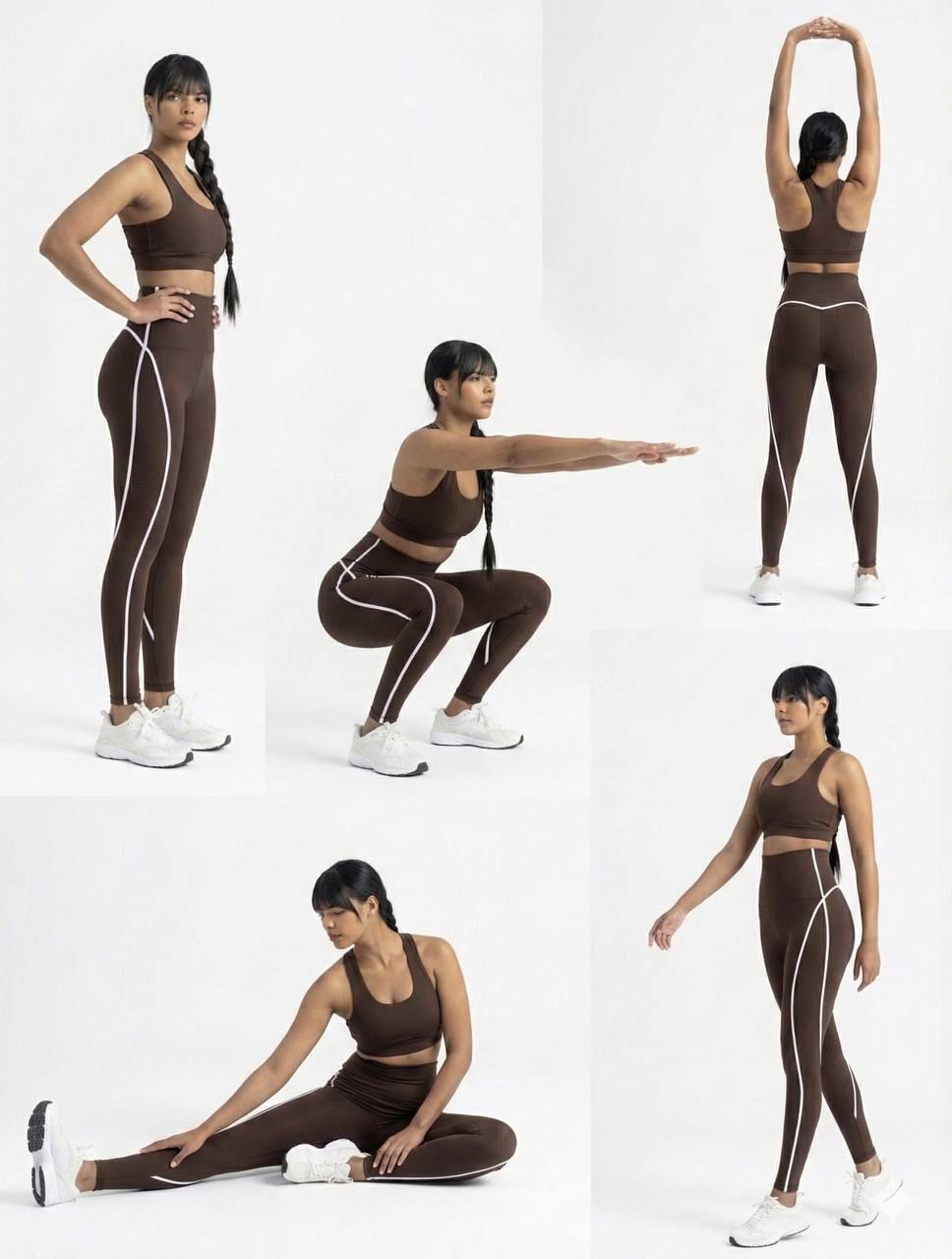 562 Menton Leggings Brown Color