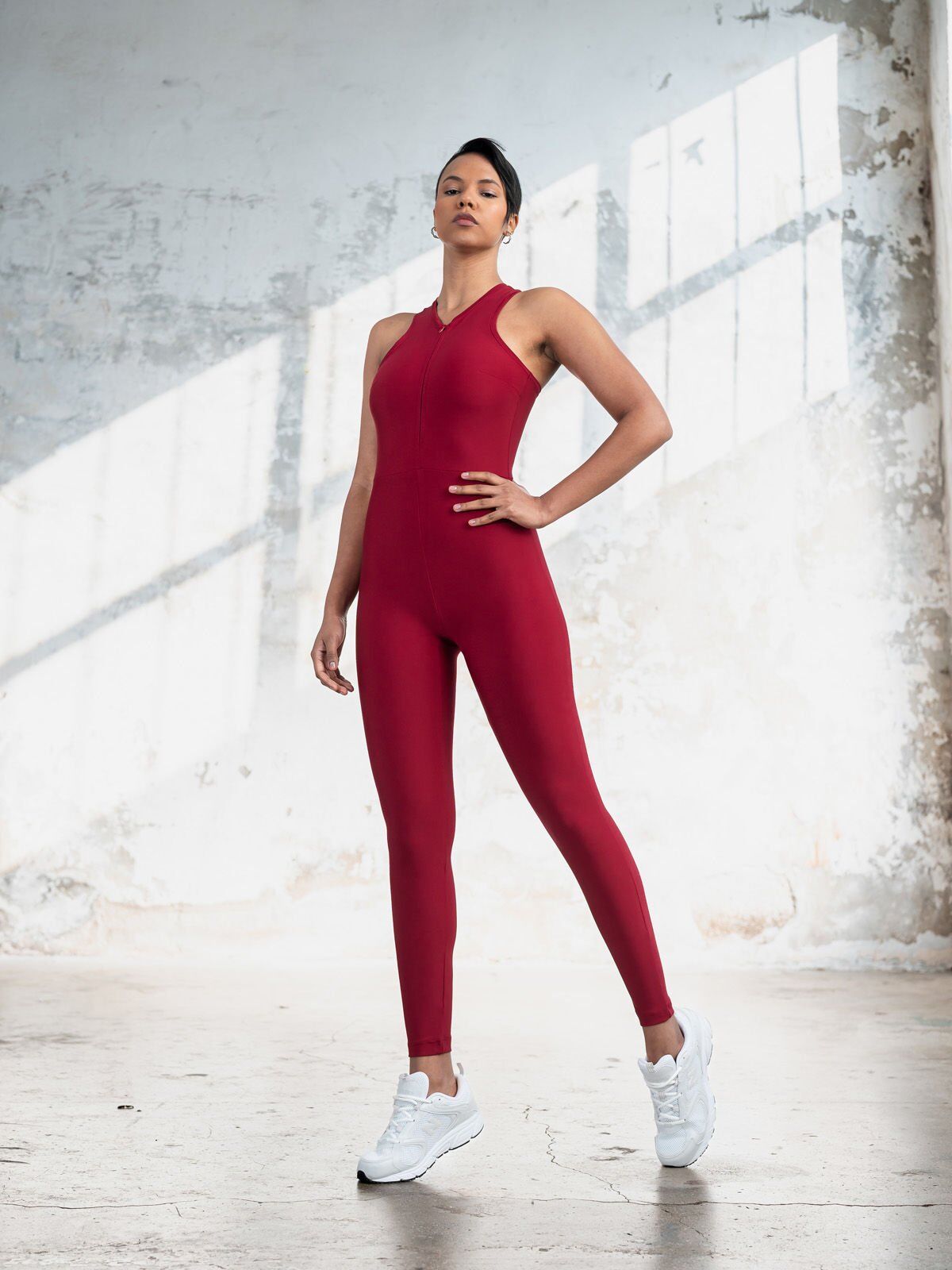 2854 Sunset Jumpsuit Bordo