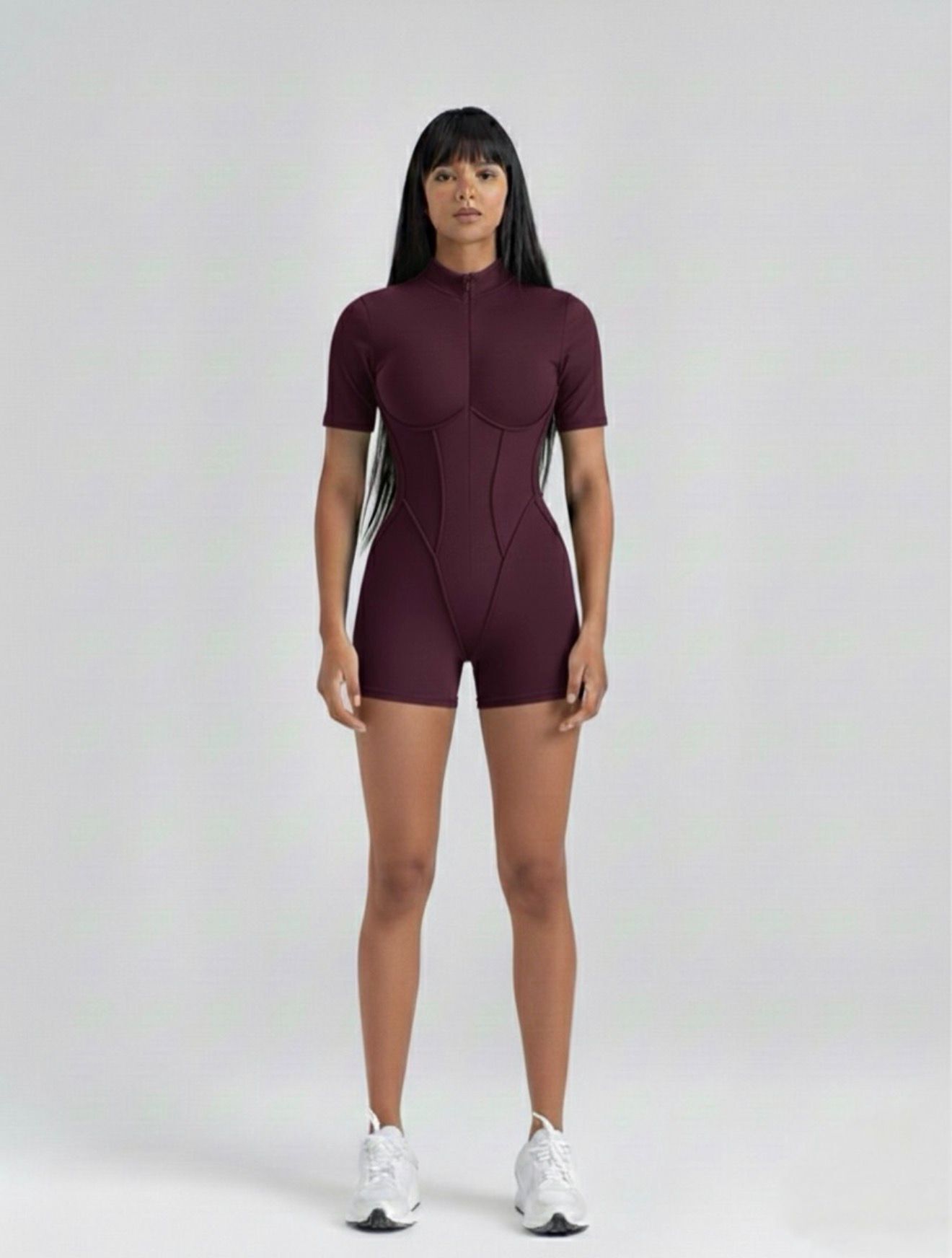 3504 Short Sculpt Line Damson Color