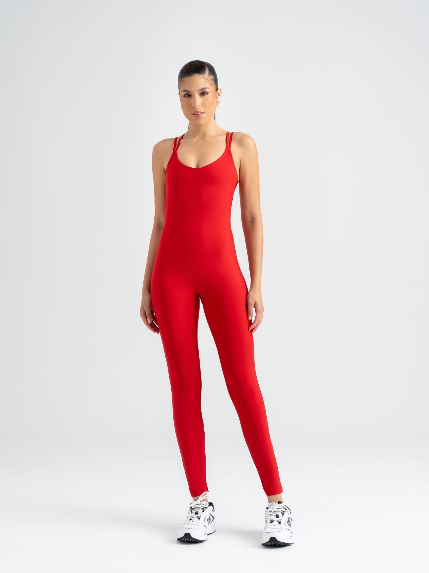 3201 Seul Jumsuit Red Color