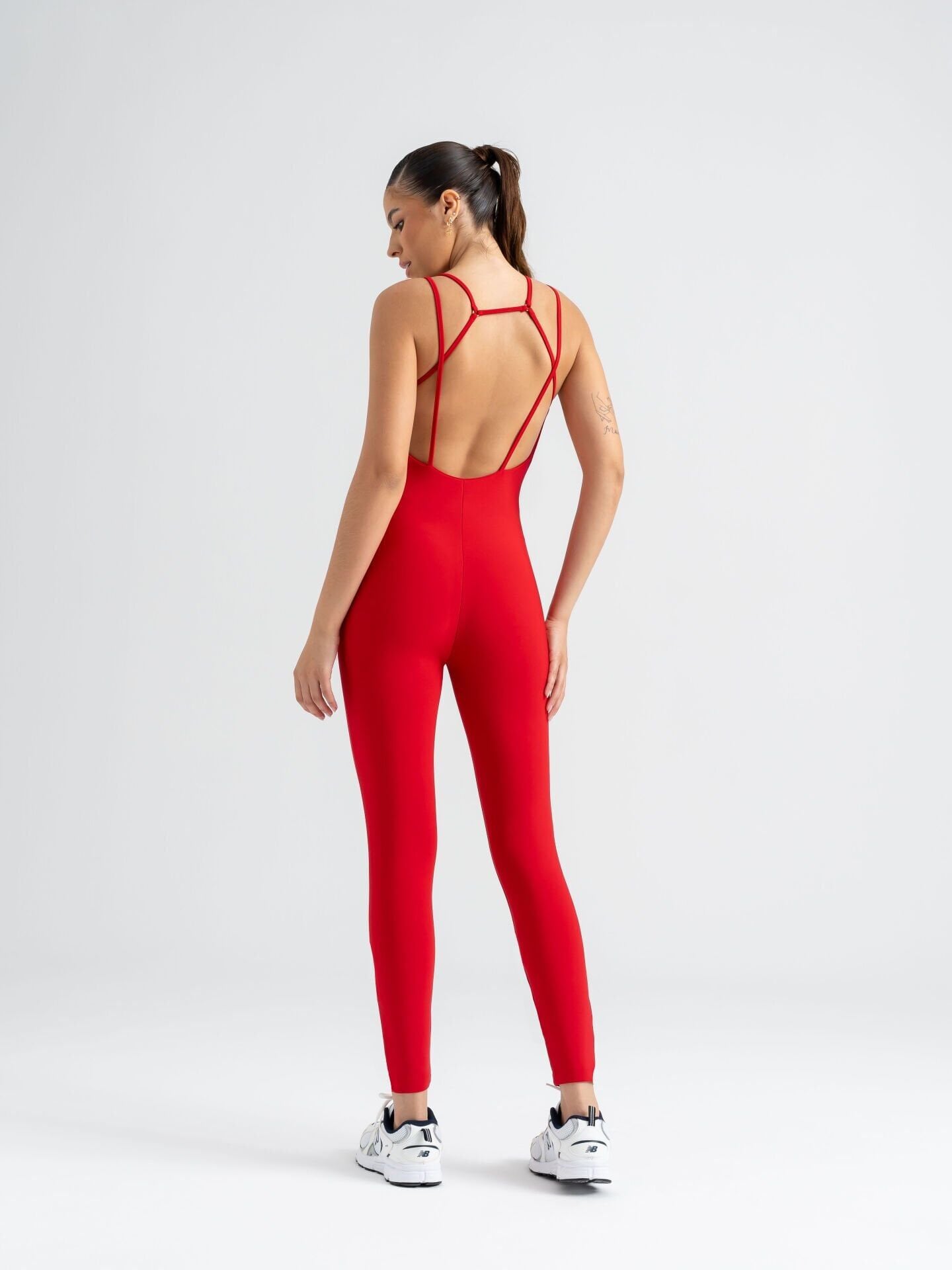 3201 Seul Jumsuit Red Color