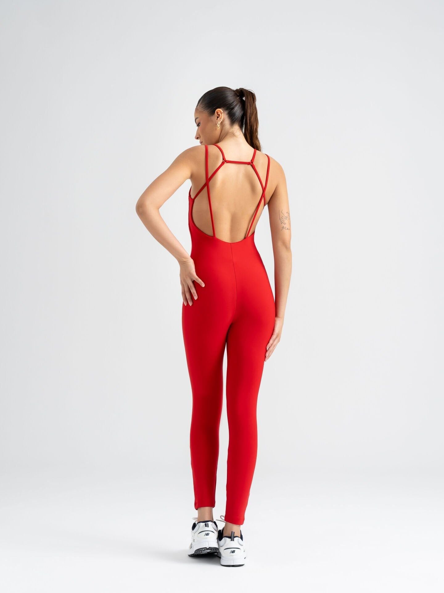 3201 Seul Jumsuit Red Color