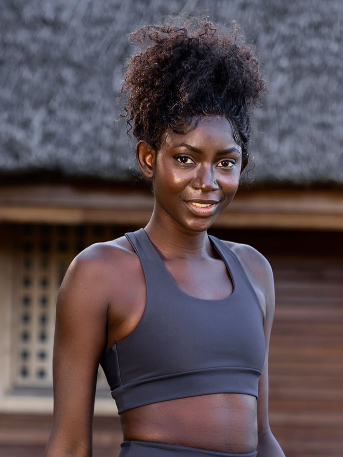 318 Single Crossed Spor Bra Antrasit Color