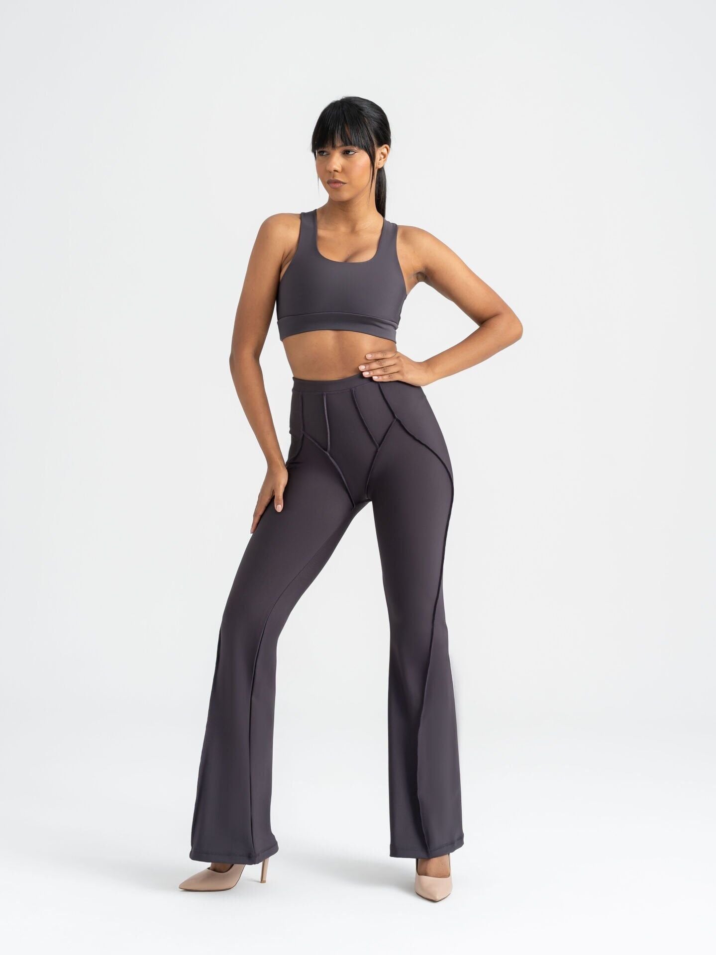 1268 Flare Fit Spanish Leggings Antrasit Color