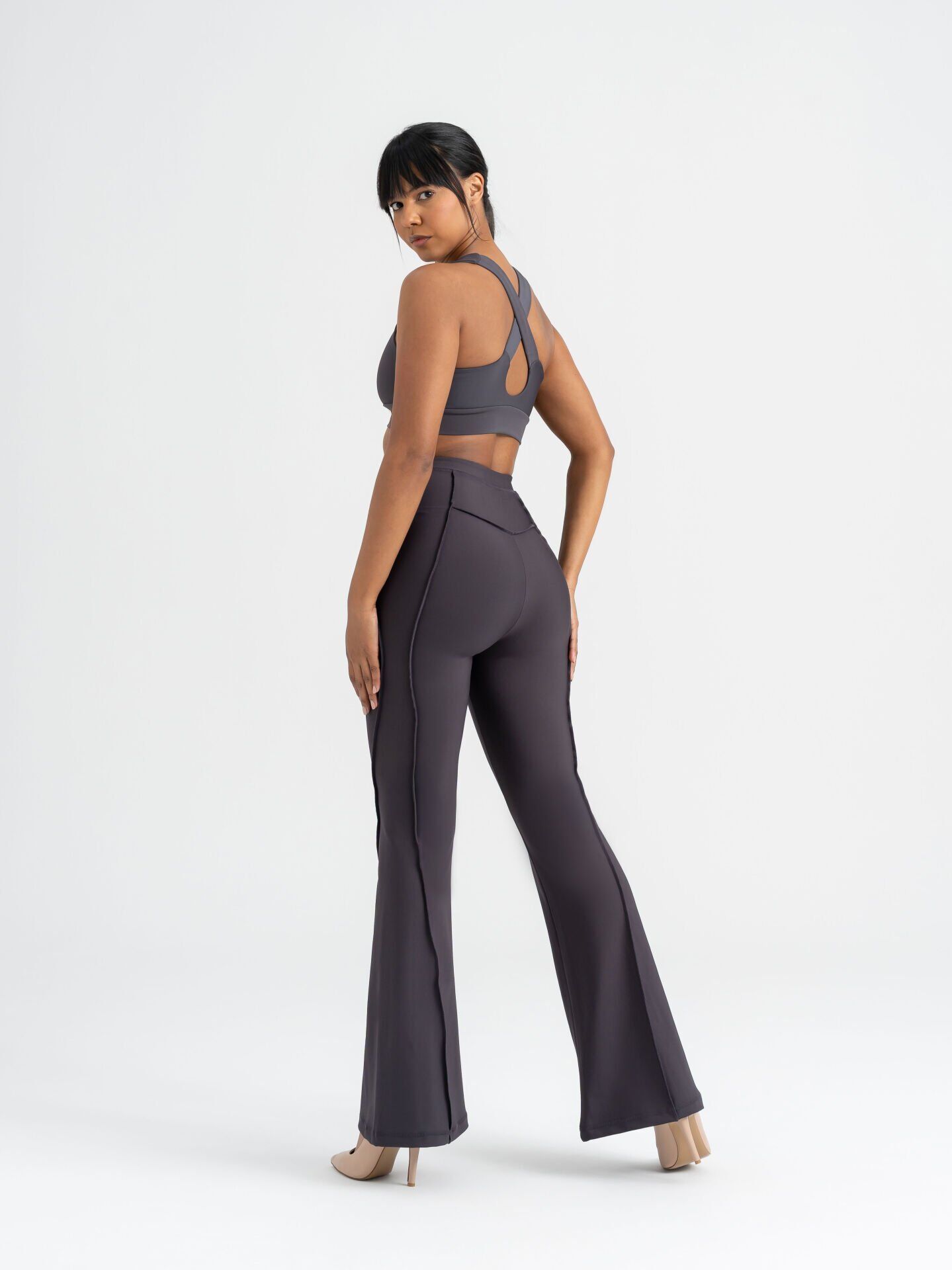 1268 Flare Fit Spanish Leggings Antrasit Color