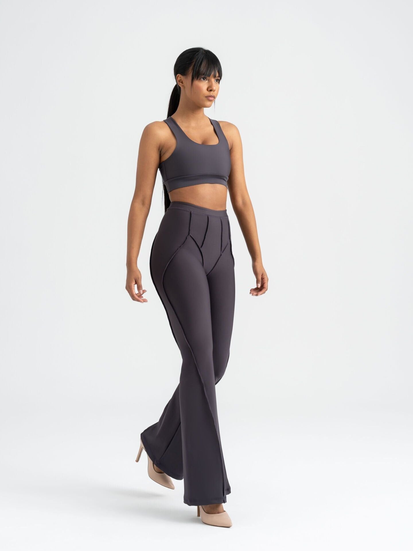1268 Flare Fit Spanish Leggings Antrasit Color