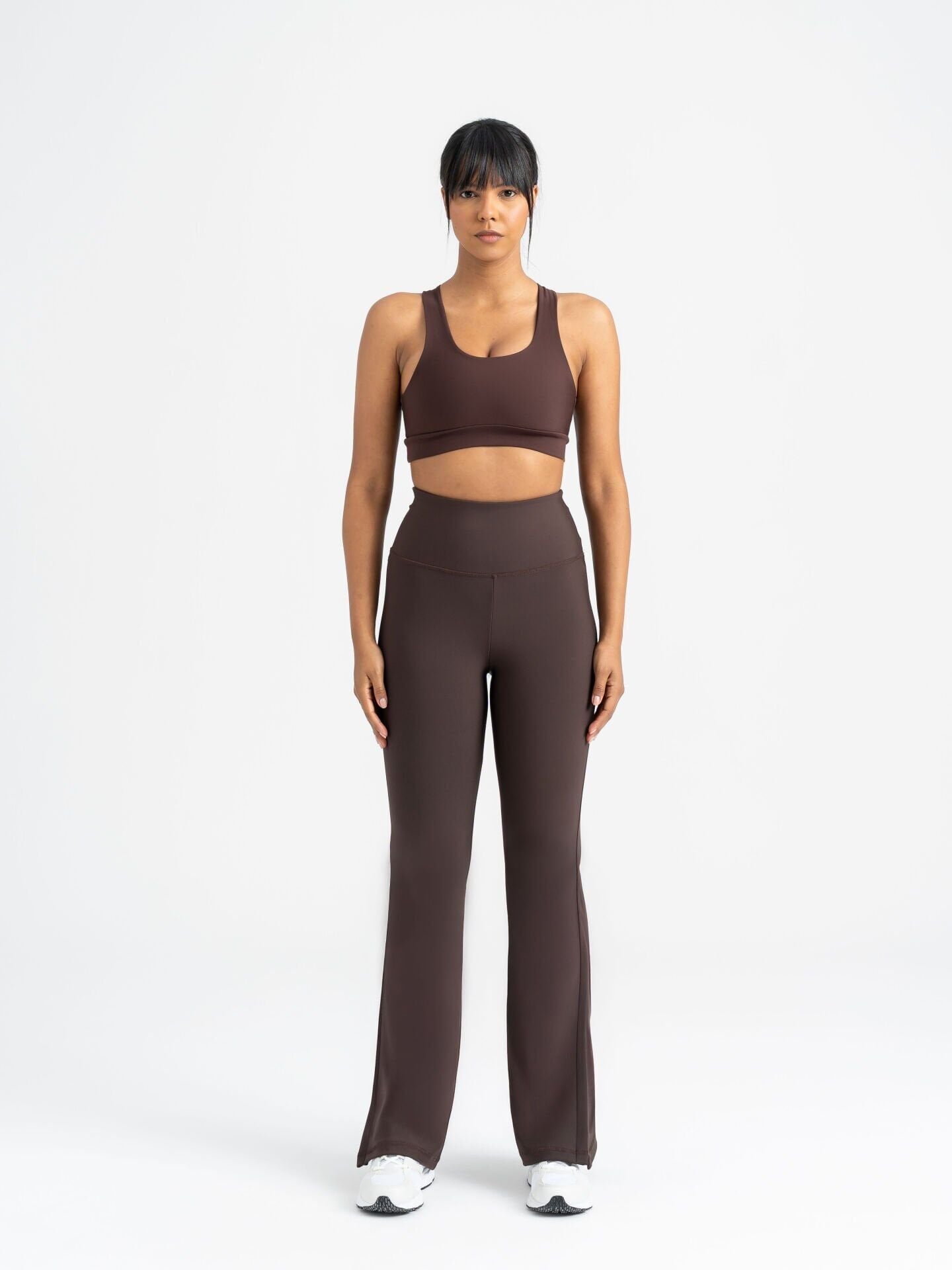 1271 Split Spanish Leggings Brown Color
