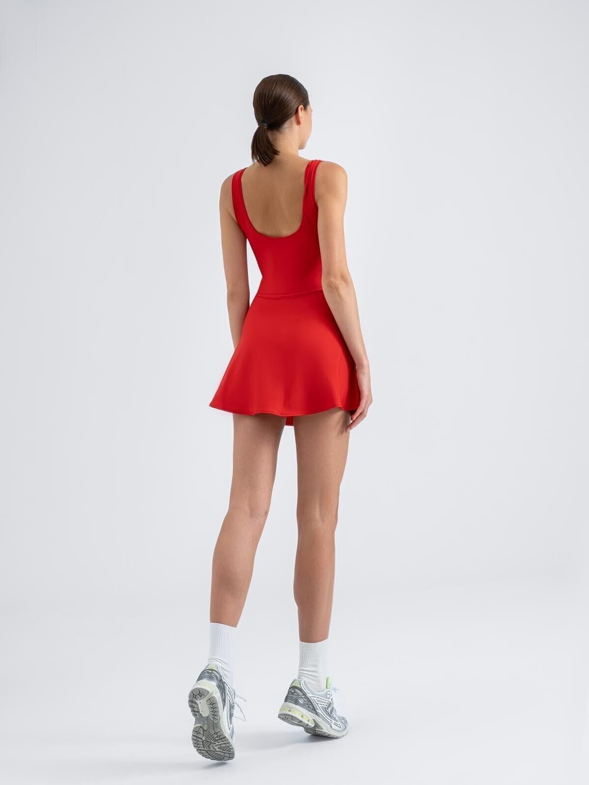 3063 Tennis Jumpsuit Red Color