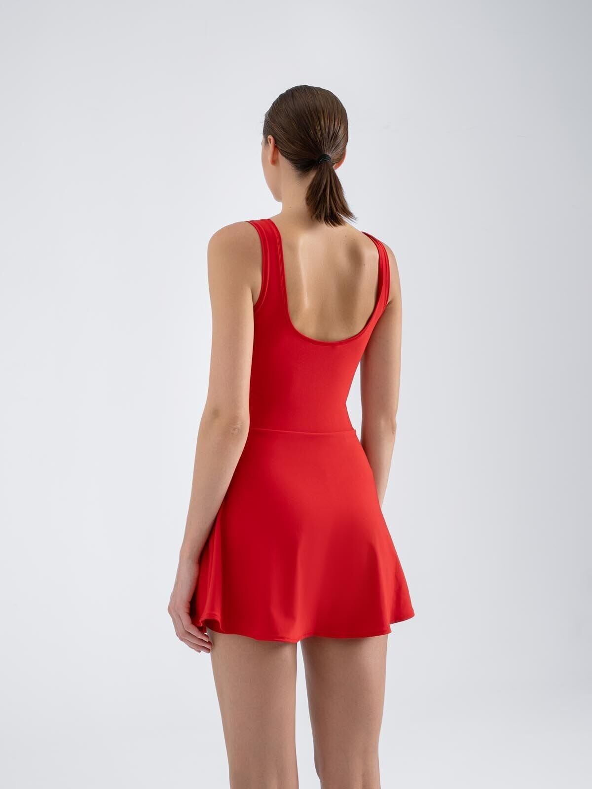 3063 Tennis Jumpsuit Red Color