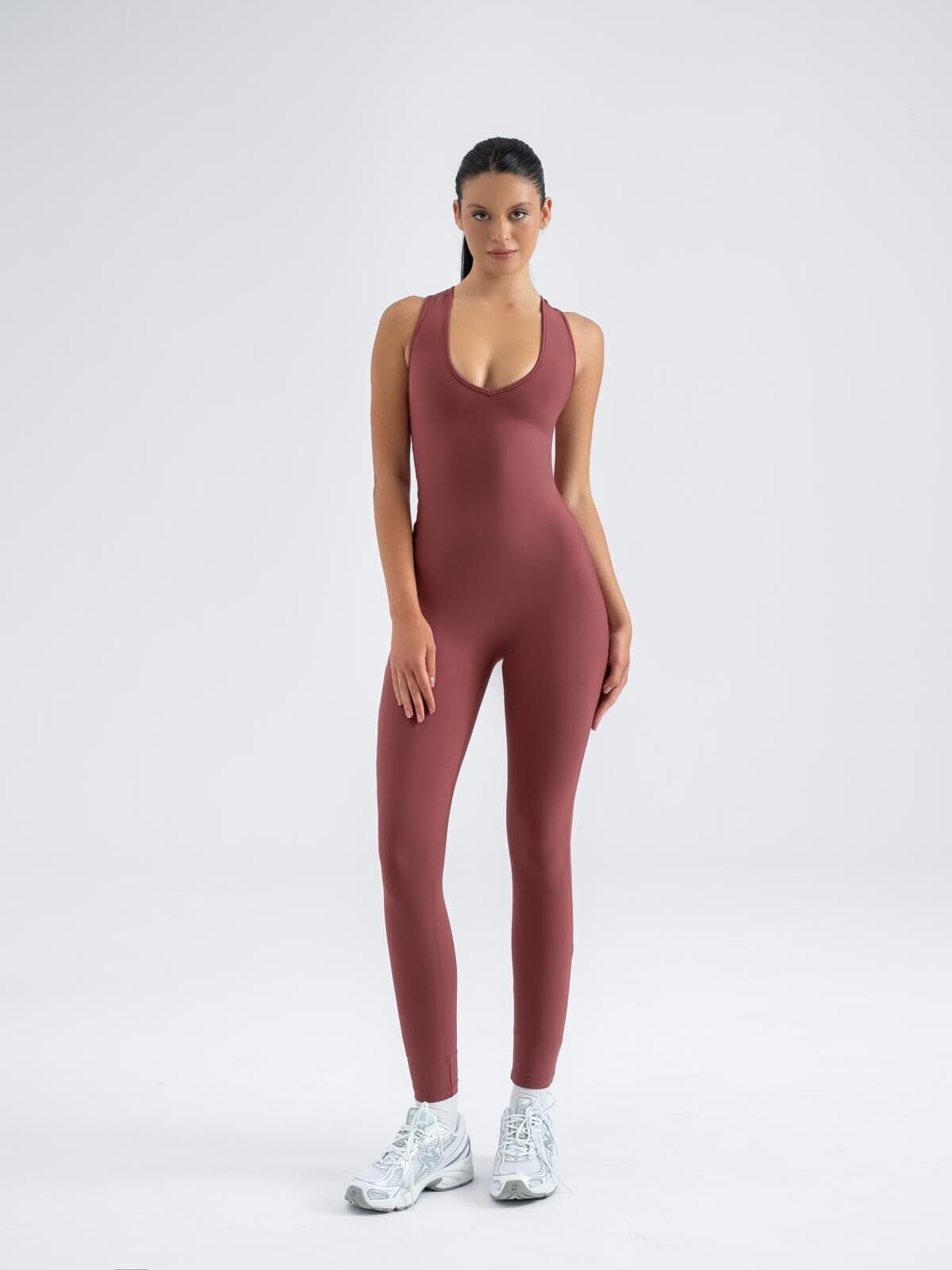 3605 Scrunch Butt Jumpsuit Rose Color