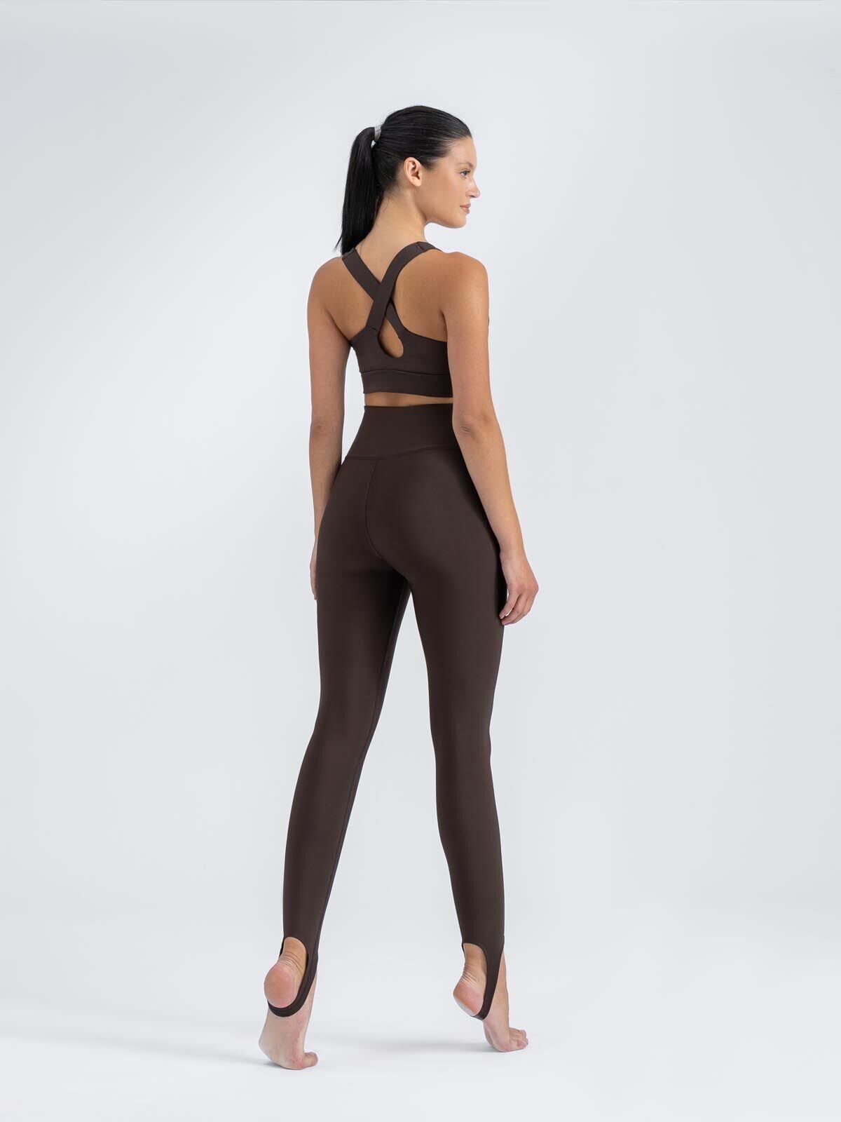 569 Stirrup Leggings Brown Color