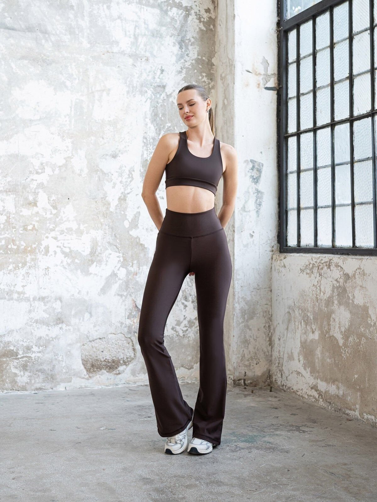 1263 Spanish Leggings Brown Color