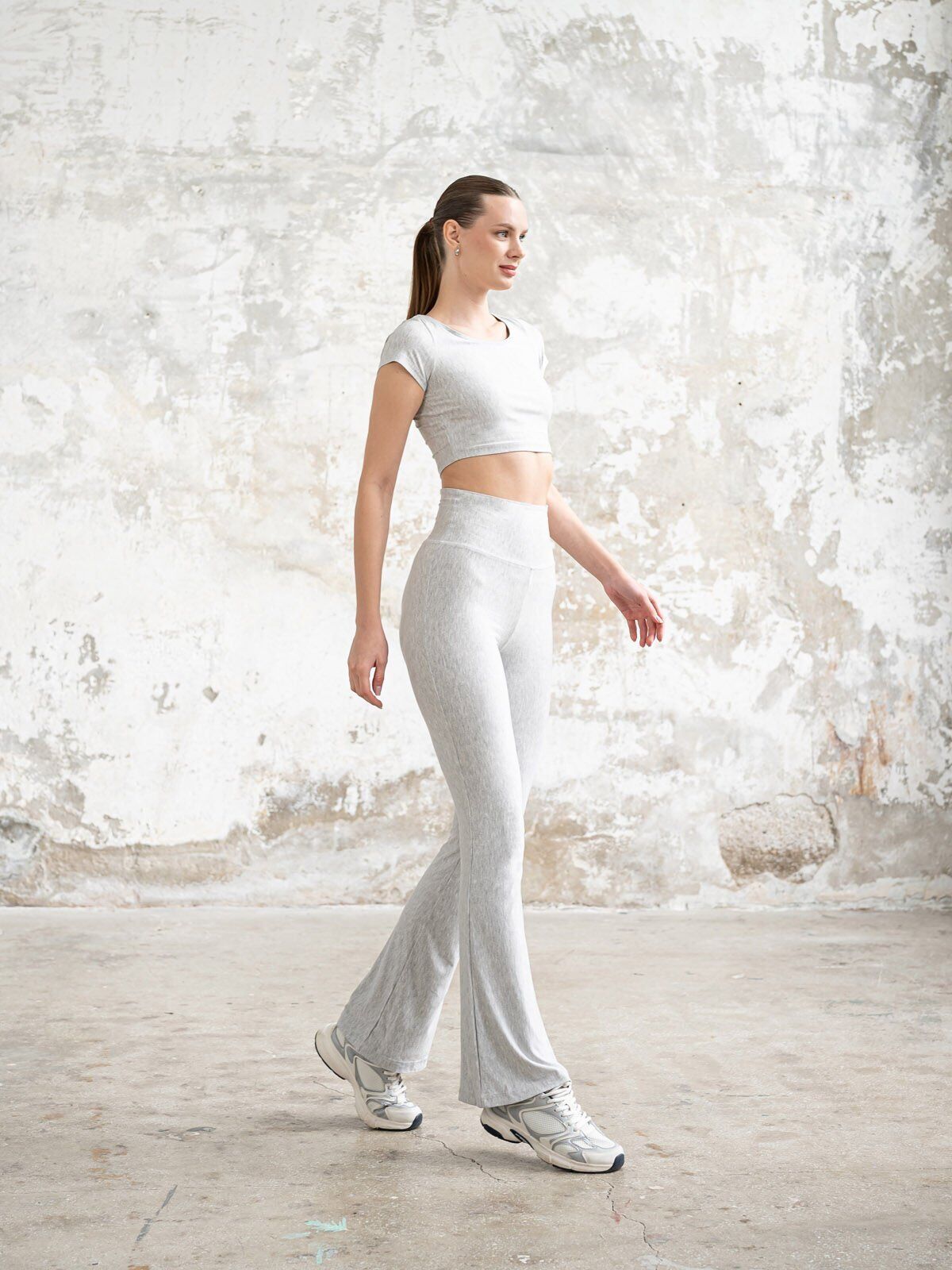 1264 Gray Breeze Spanish Leggings