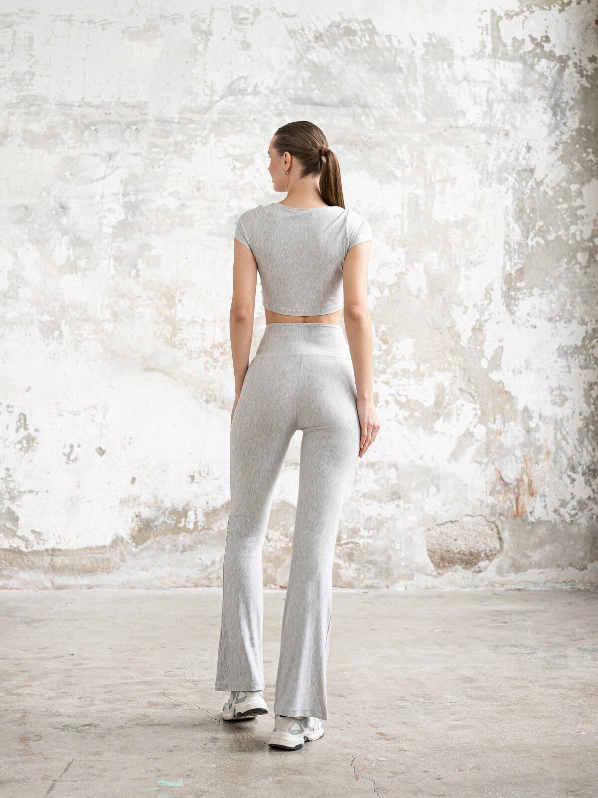 1264 Gray Breeze Spanish Leggings