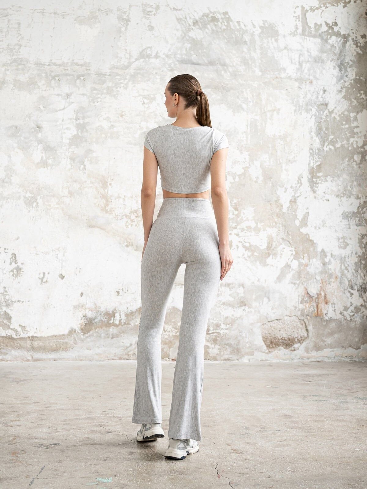 1264 Gray Breeze Spanish Leggings