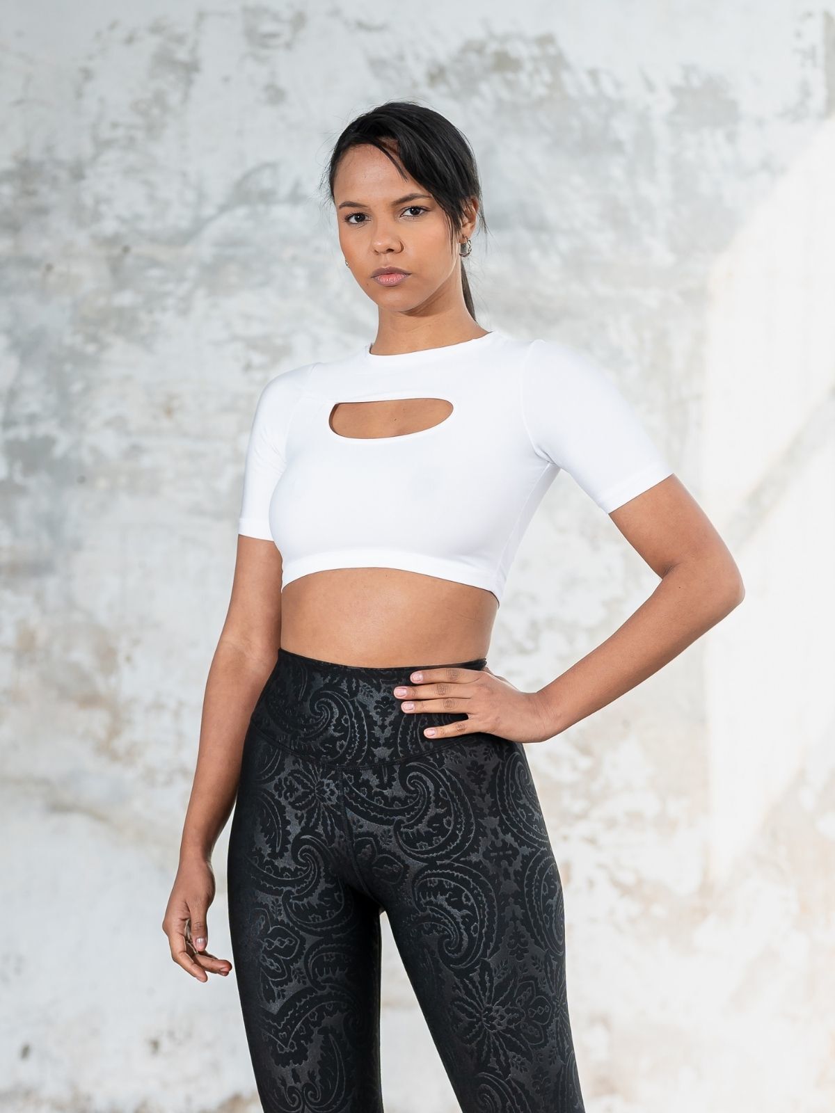 072 Decolette Tshirt White Color